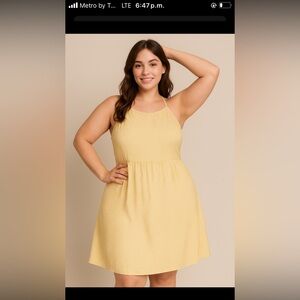 Mossimo Supply Co. Yellow Maxi Dress